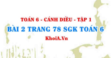 Bài 2 trang 78 SGK Toán 6 tập 1 Cánh Diều